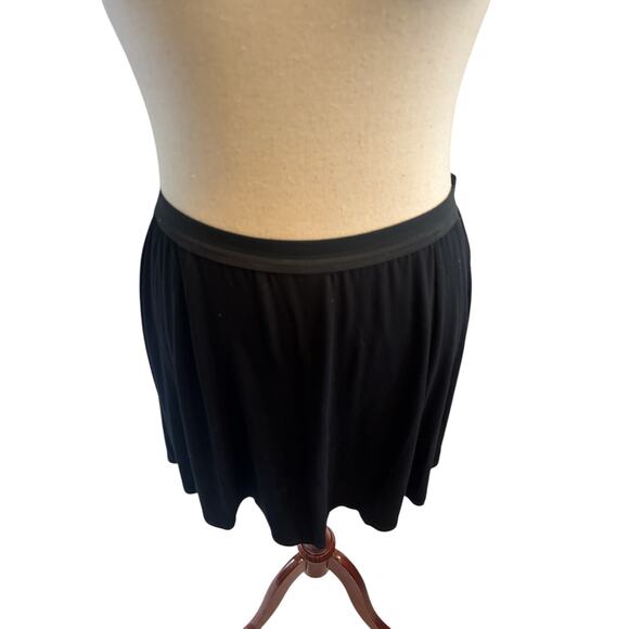 ASOS Black stretchy skater style skirt sz 14 - Picture 6 of 6